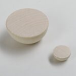 Wooden Loose Beads Lotus Wood Half-Round Beads