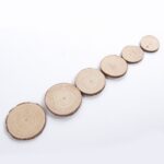 Wooden Pendants Pine Wood Slices with Bark