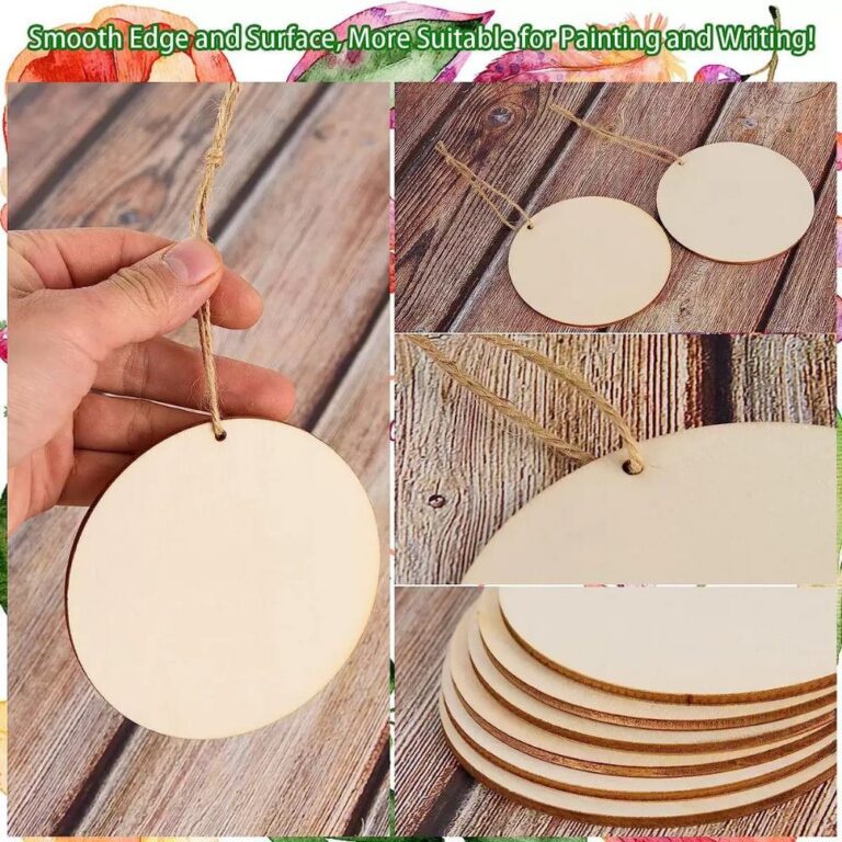 Wooden Pendants DIY Natural Round Wood Slices