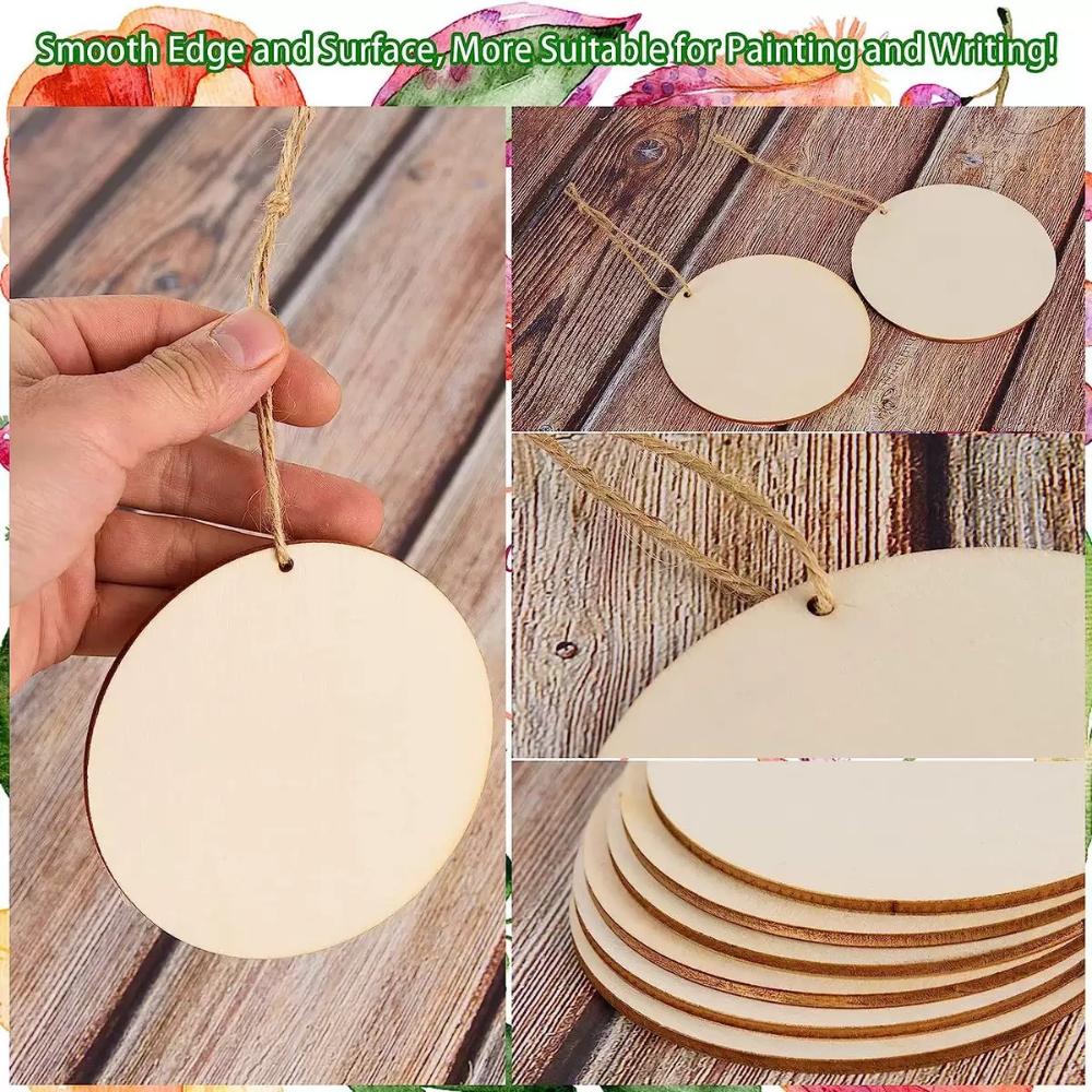 Wooden Pendants DIY Natural Round Wood Slices