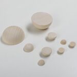 Wooden Loose Beads Lotus Wood Half-Round Beads