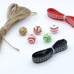 Beaded Strands Christmas Candy Color Wooden Bead Garland