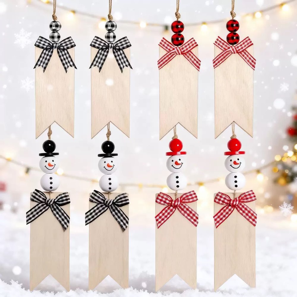 Wooden Pendants Christmas Wooden Ornaments