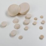 Wooden Loose Beads Lotus Wood Half-Round Beads