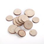 Wooden Pendants Pine Wood Slices with Bark