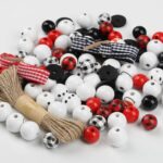 Beaded Strands Christmas Snowman Wooden Bead Set