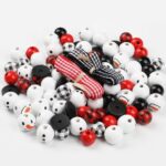 Beaded Strands Christmas Snowman Wooden Bead Set