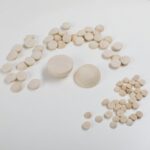 Wooden Loose Beads Lotus Wood Half-Round Beads