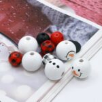Beaded Strands Christmas Snowman Wooden Bead Set
